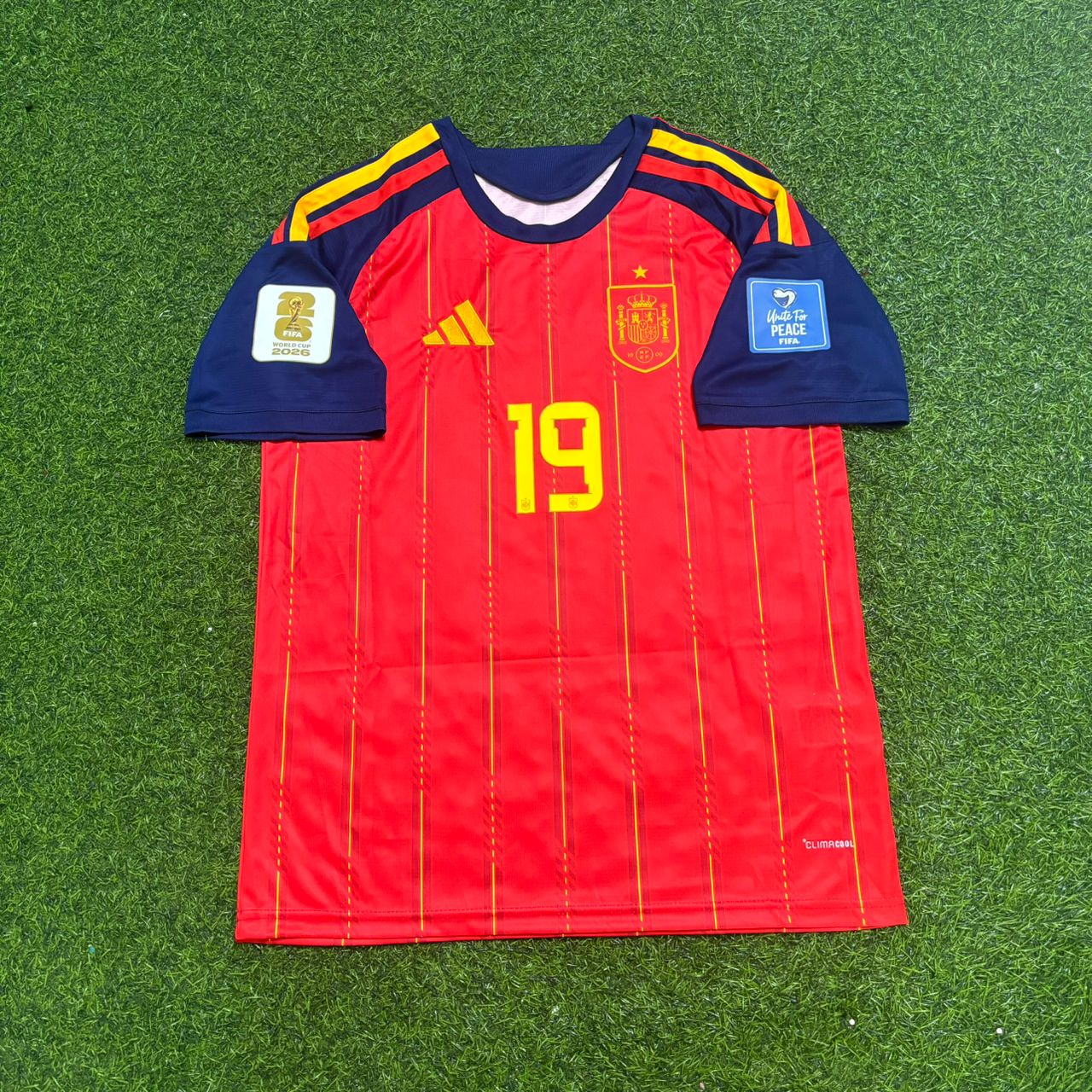 Spain World Cup 2026 Lamine Yamal Home Football Jersey