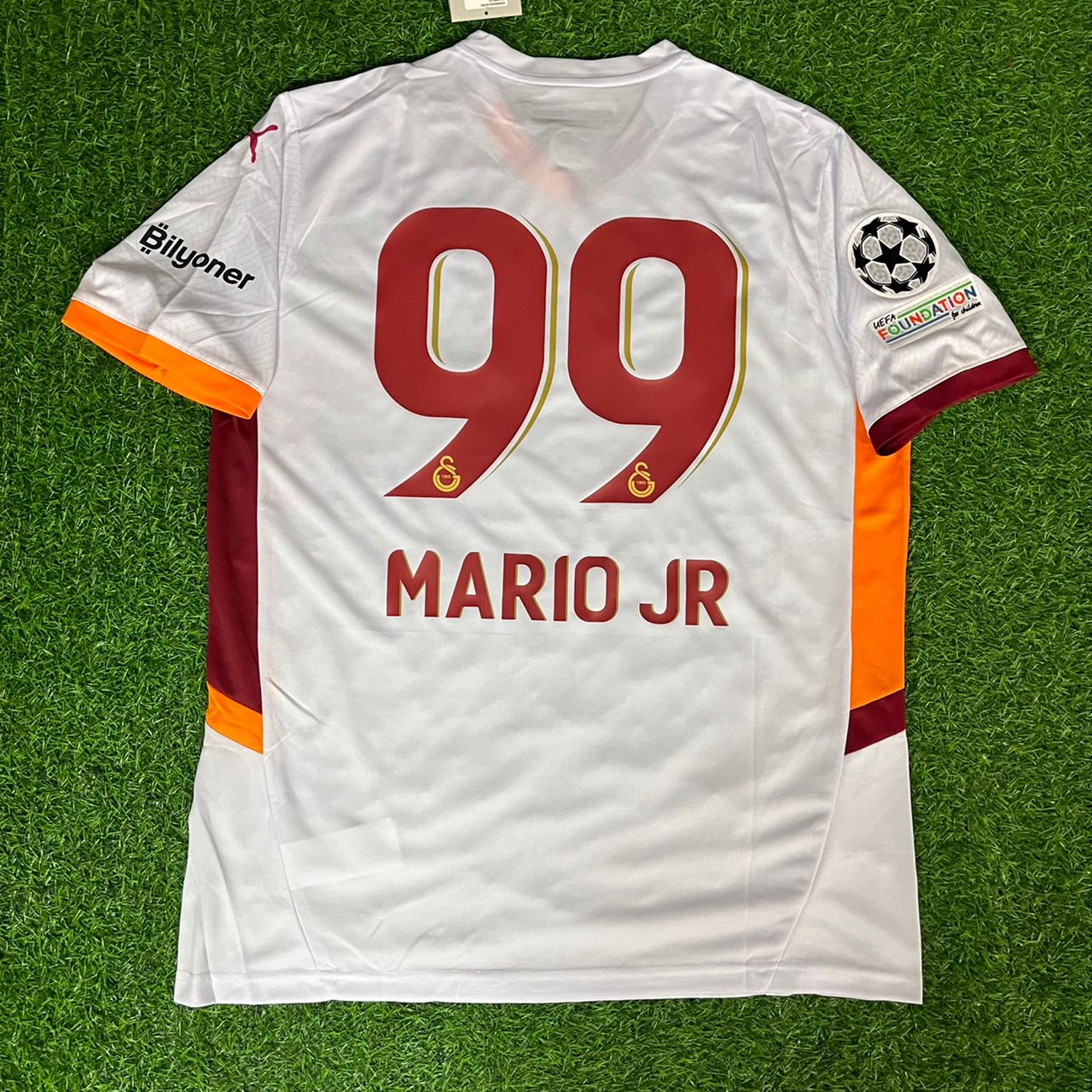 Galatasaray Mario JR Lemina 2025 White Football Jersey