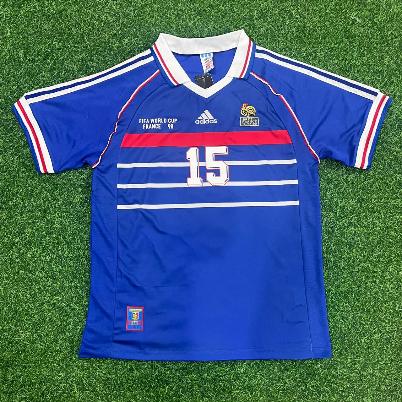 France World Cup 1998 Lilian Thuram Retro Football Jersey Kit