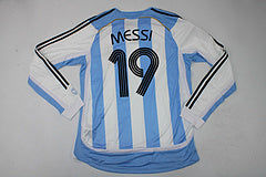 Lionel Messi 2006 World Cup Retro Argentina Retro Long Sleeve Football Jersey Kit