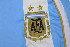 Lionel Messi 2006 World Cup Retro Argentina Retro Long Sleeve Football Jersey Kit