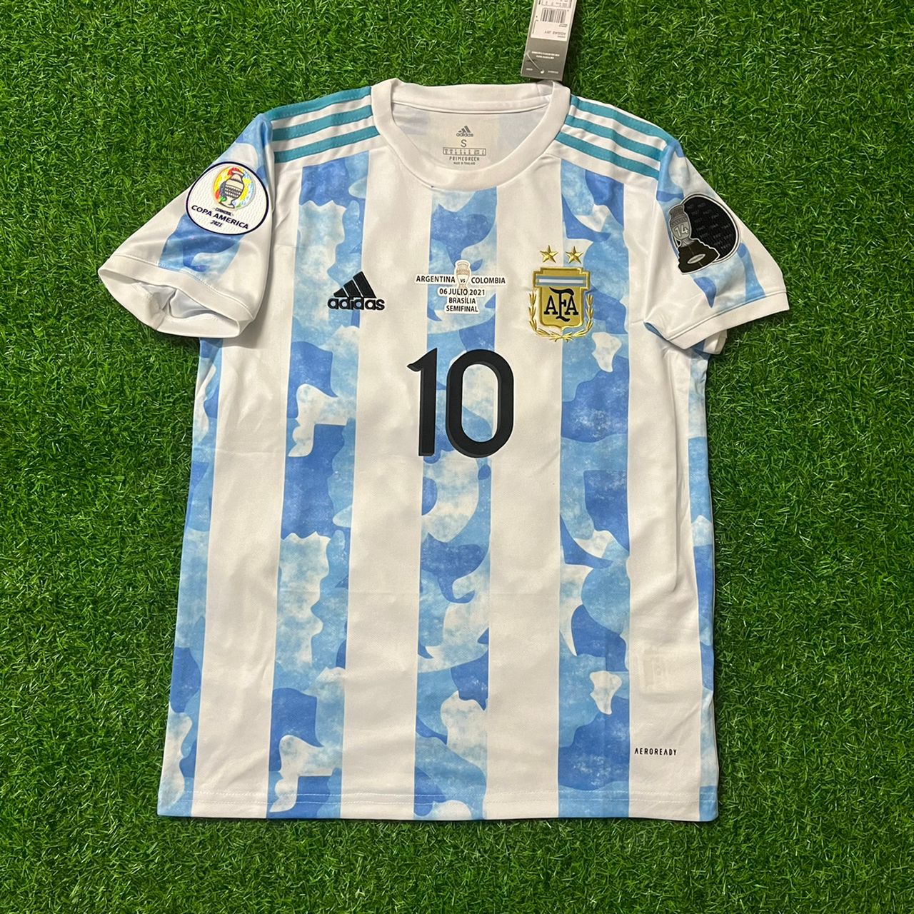 Lionel Messi Argentina Copa America 2021 Home Jersey Maillot Trikot Maglia