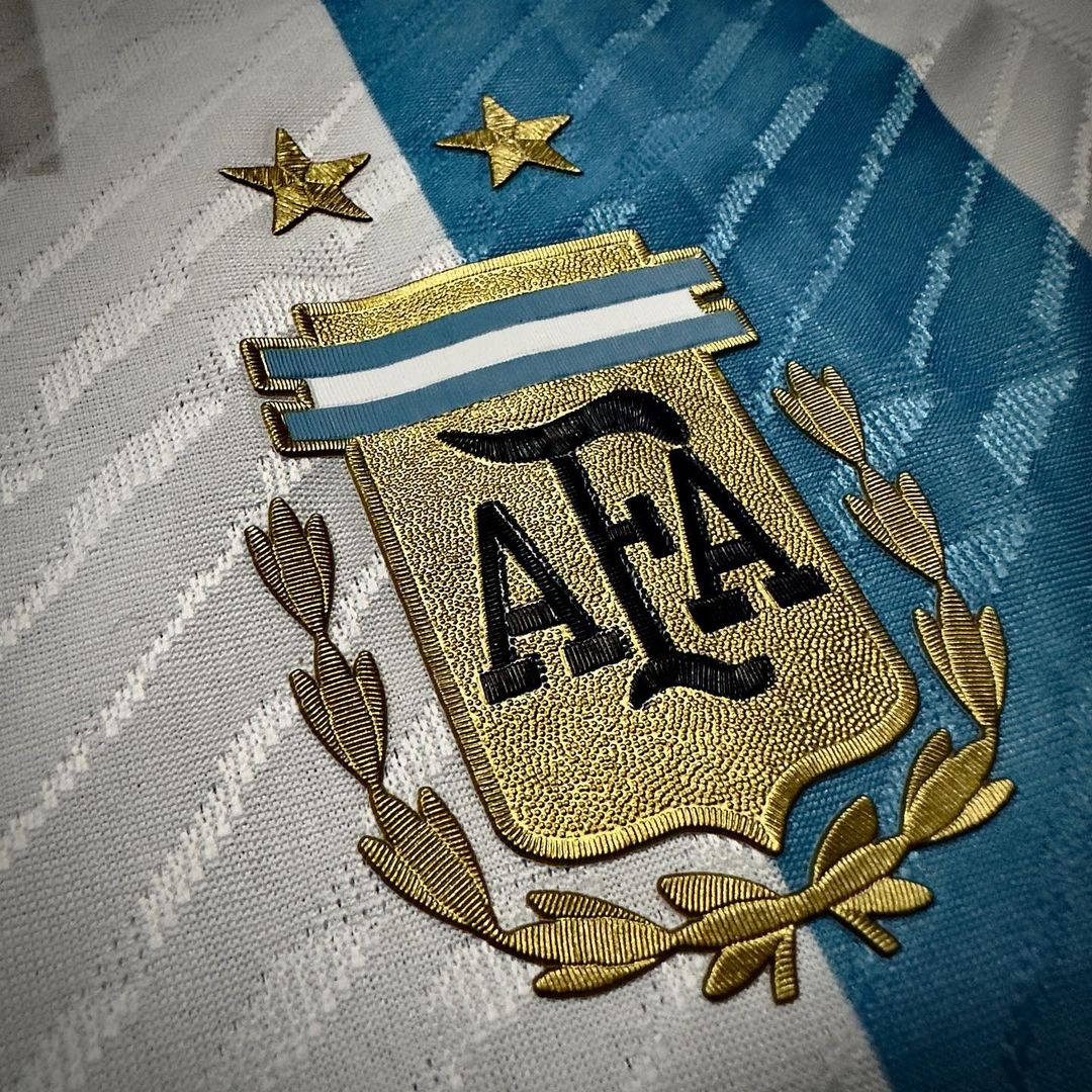 Lionel Messi Argentina 2022 World Cup Champion Football Jersey Kit