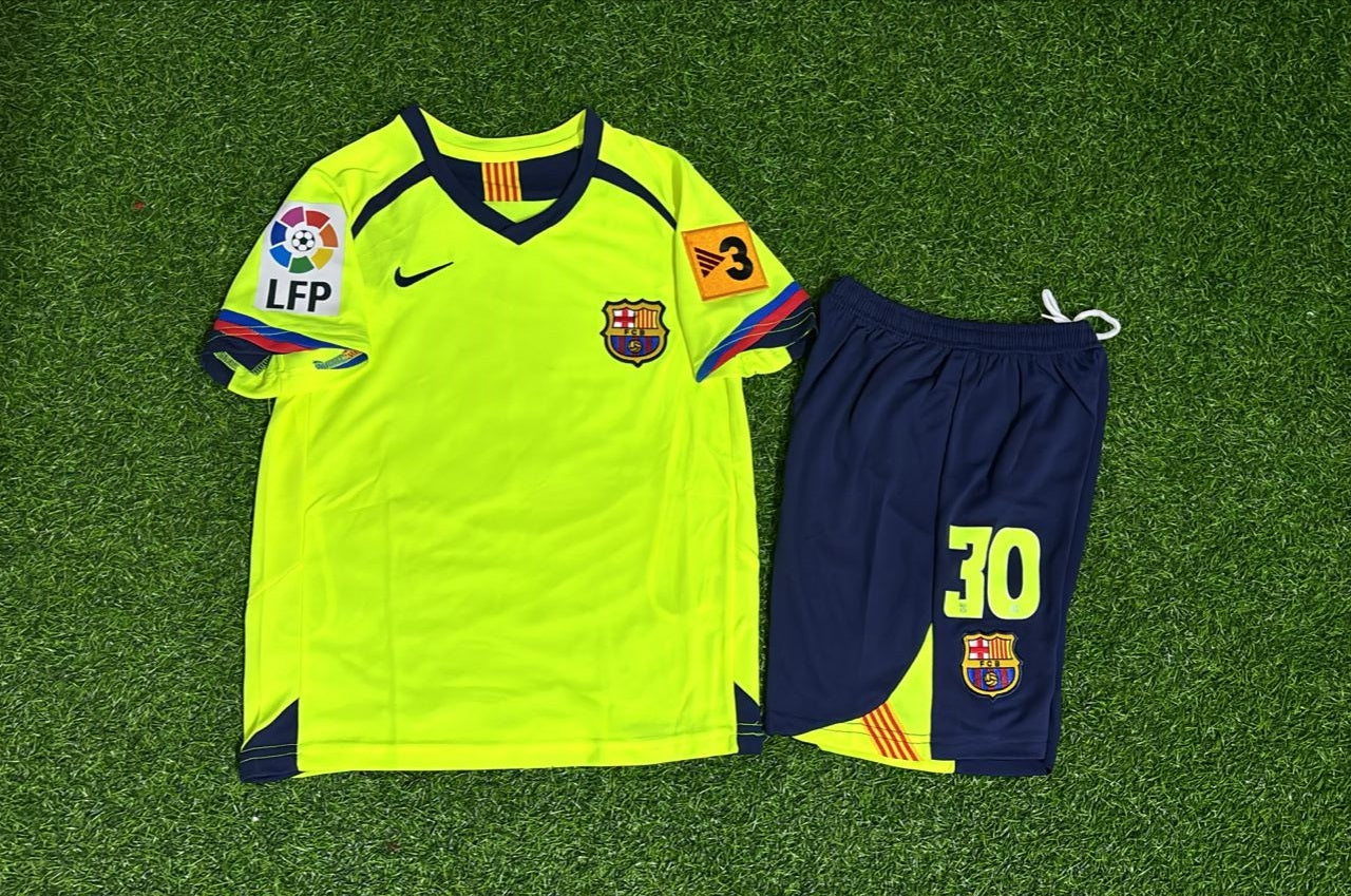 Lionel Messi Barcelona 2005 2006 Kids Retro Football Jersey Collection