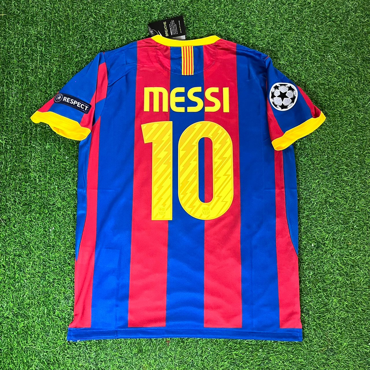 Lionel Messi Barcelona 2011 London Final Football Jersey Kit