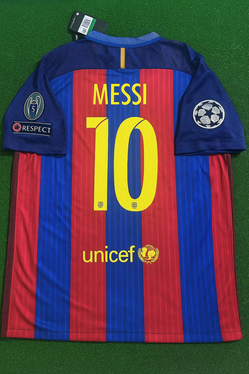 Lionel Messi - Barcelona 2016/17 Retro Football Jersey Kit