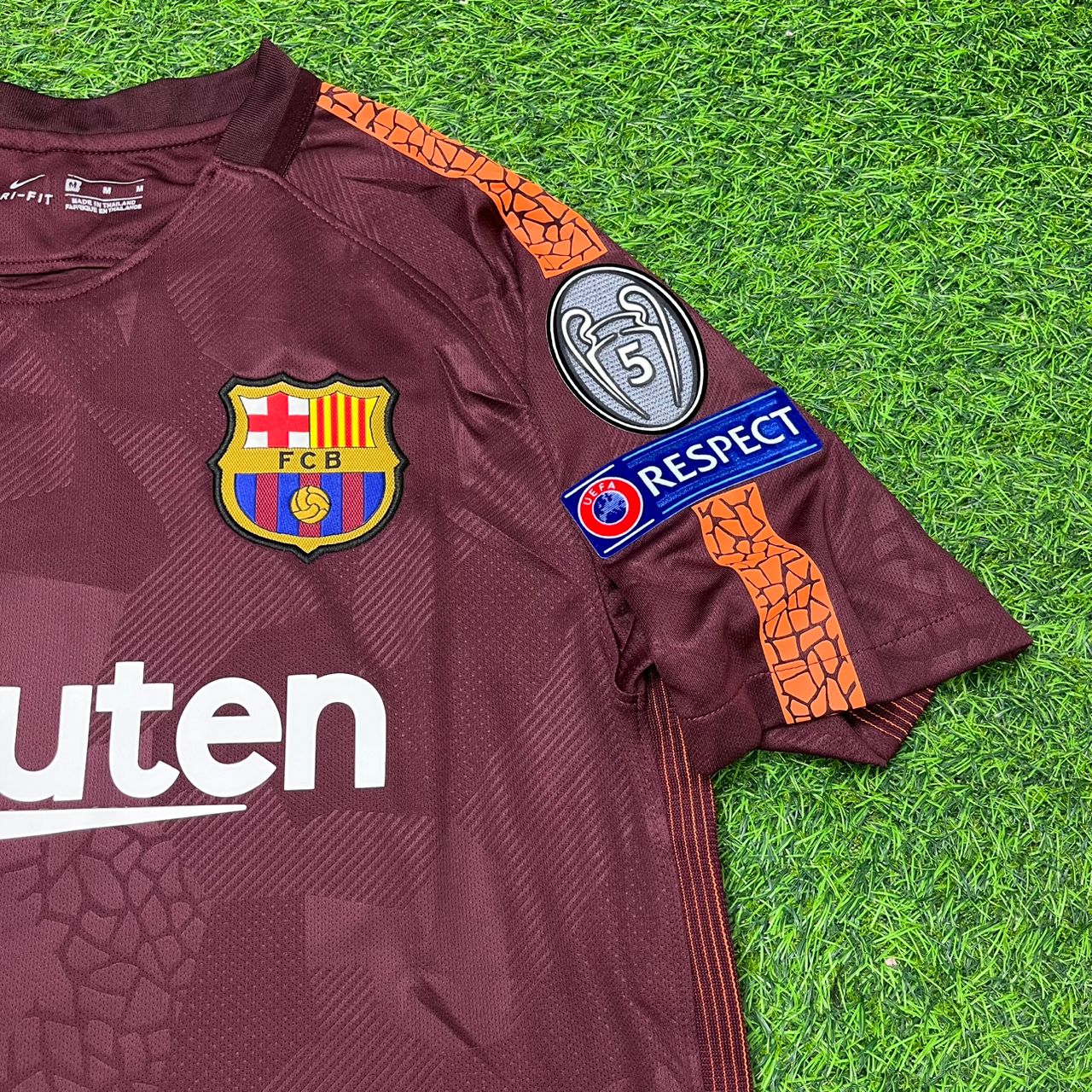 Barcelona Lionel Messi 2017-2018 Third Retro Football Jersey