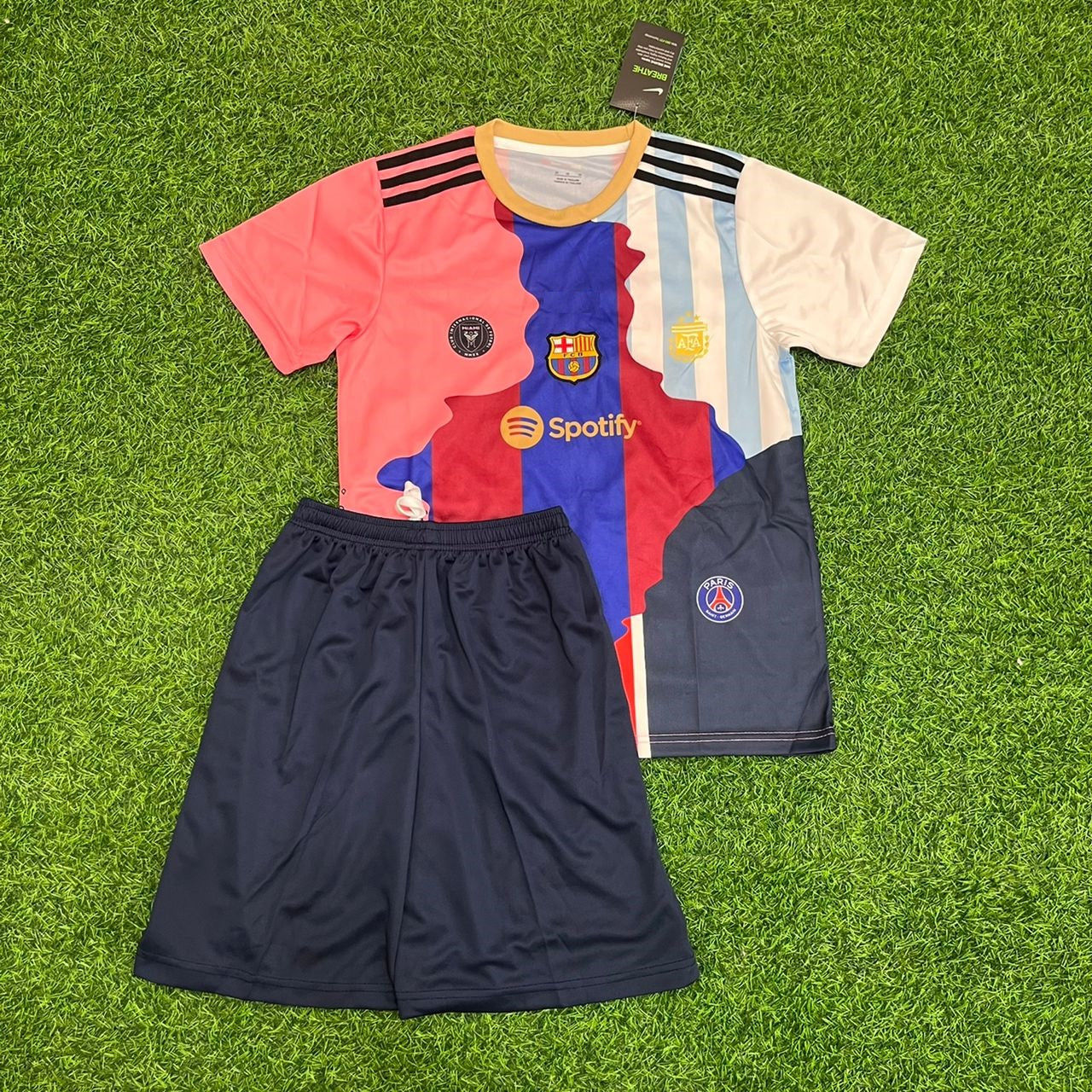 Lionel Messi GOAT Combo 2025 All Teams Special Kids Football Jersey Kit
