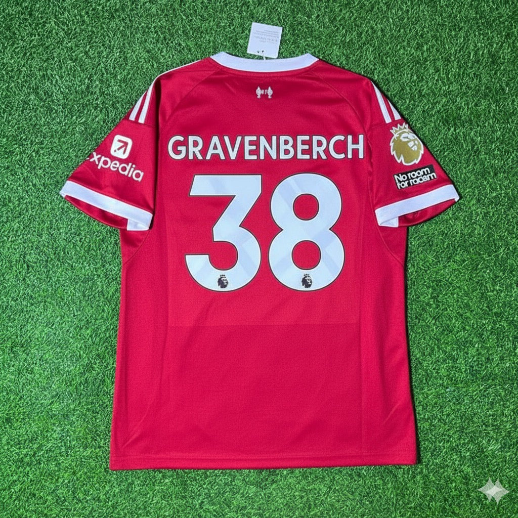 Ryan Gravenberch Liverpool 2025/26 Home Football Jersey Collection