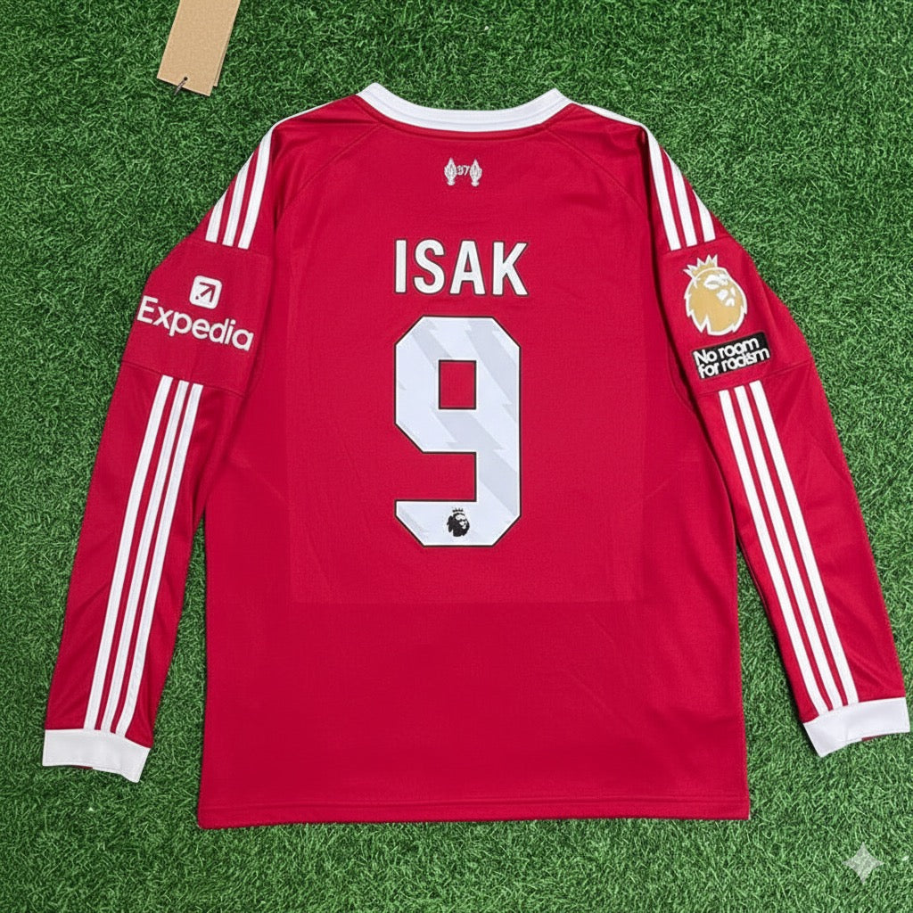 Alexander Isak Liverpool 2025 Long Sleeve Football Jersey Kit