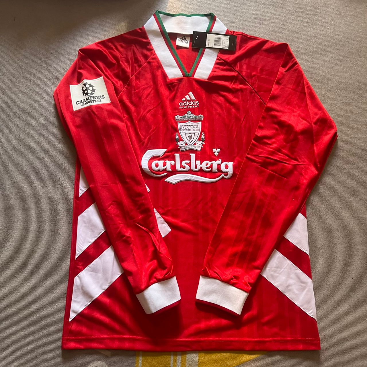 Liverpool Long Sleeve Retro Kit Jersey Trikot Maillot