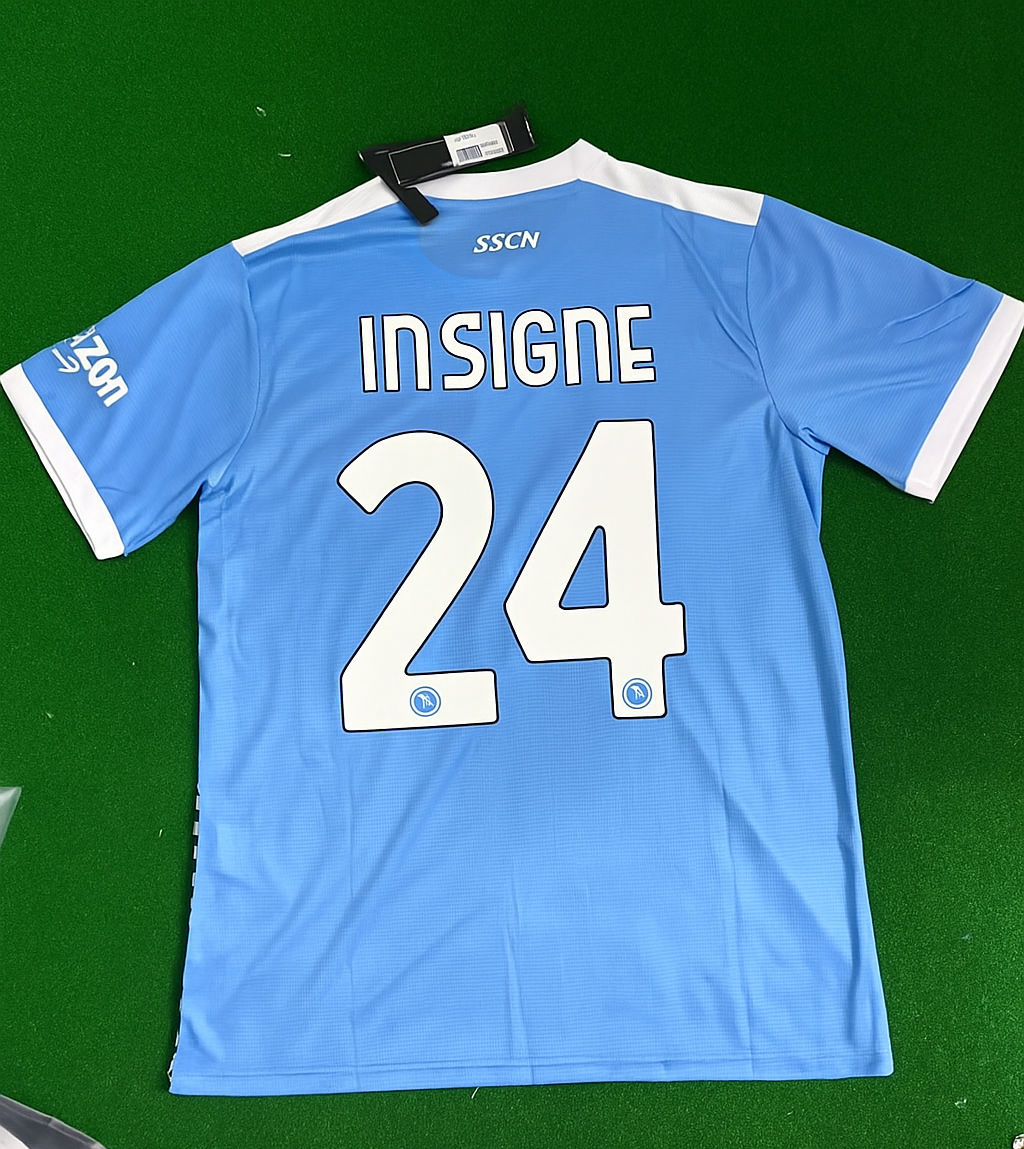 Lorenzo Insigne Napoli 2021 - 22 Maradona Football Jersey Kit