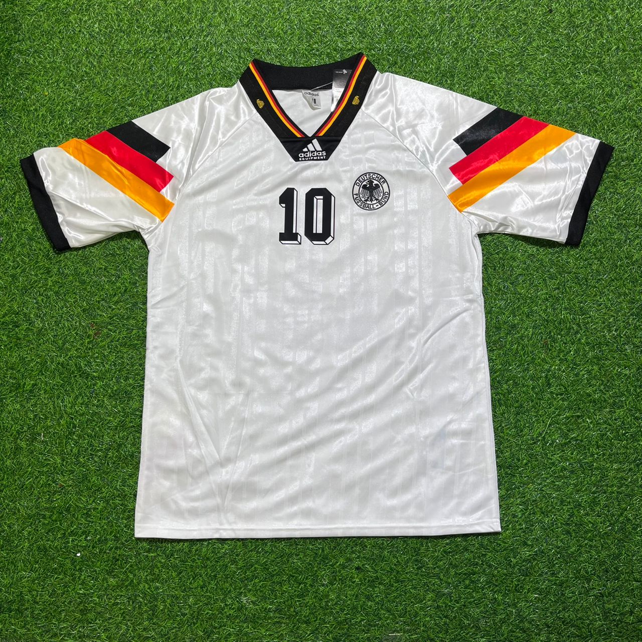 Lothar Matthäus Deutschland Germany Germany 1992 White Retro Fußballtrikot Jersey
