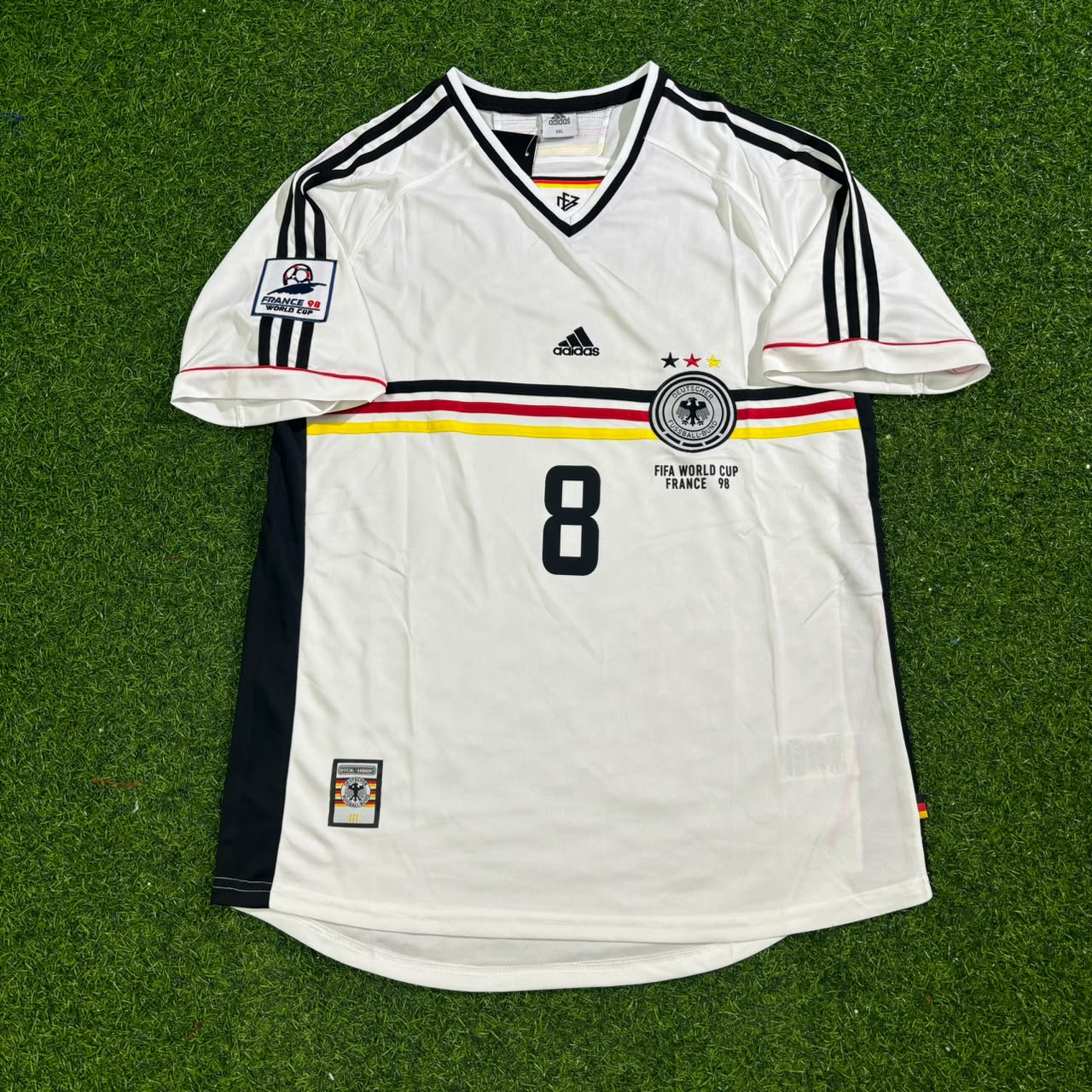 Germany World Cup 1998 Lothar Matthäus Deutschland Retro Fußballtrikot