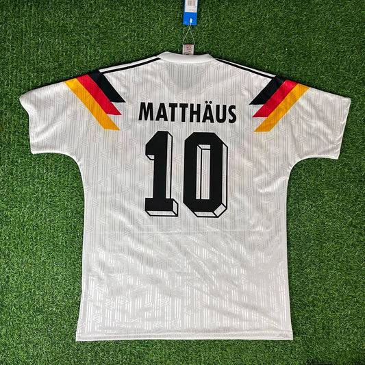 Lothar Matthäus Germany Retro 1990 World Cup Football Jersey Kit