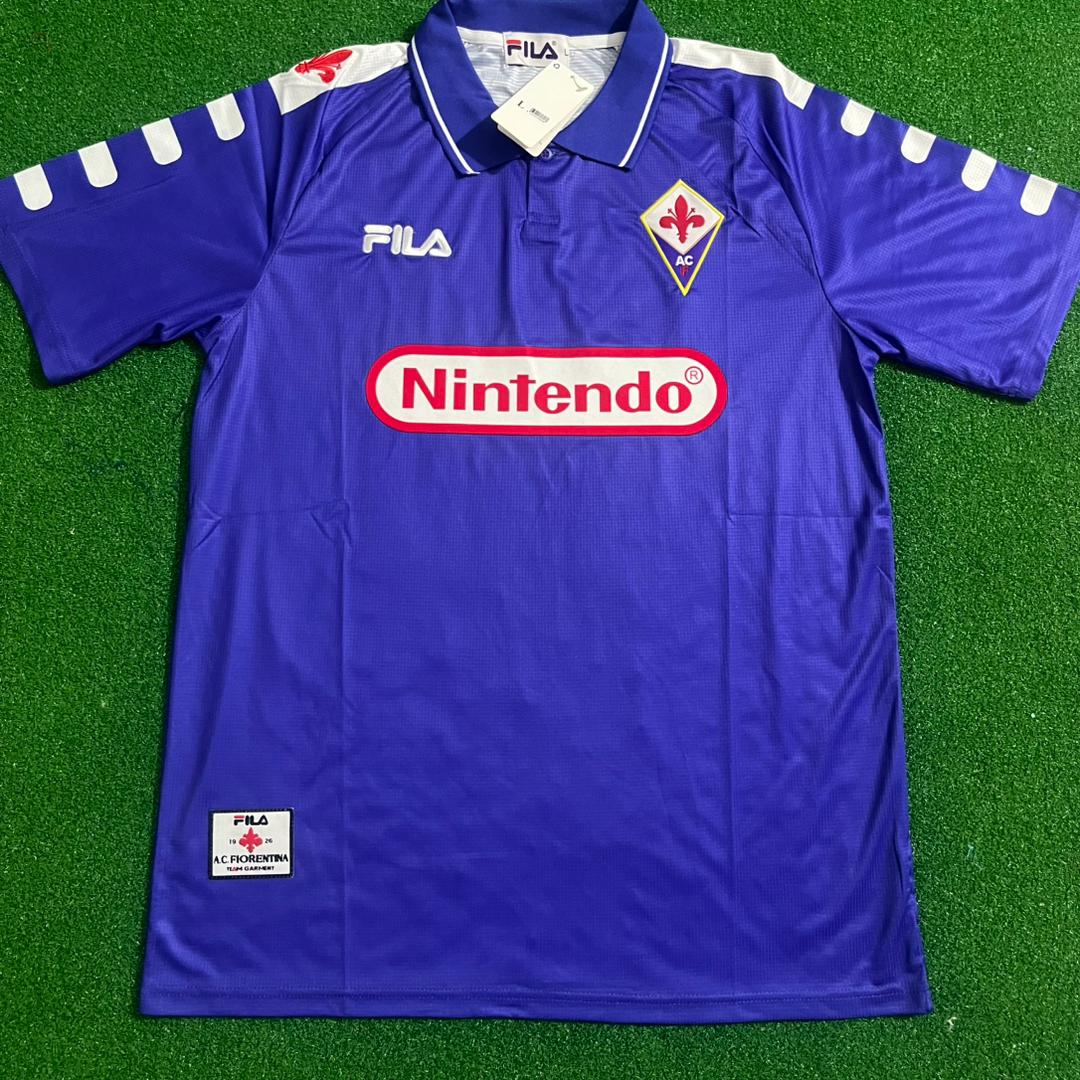 Luca Toni #30 Fiorentina Retro Purple Football Jersey Kit