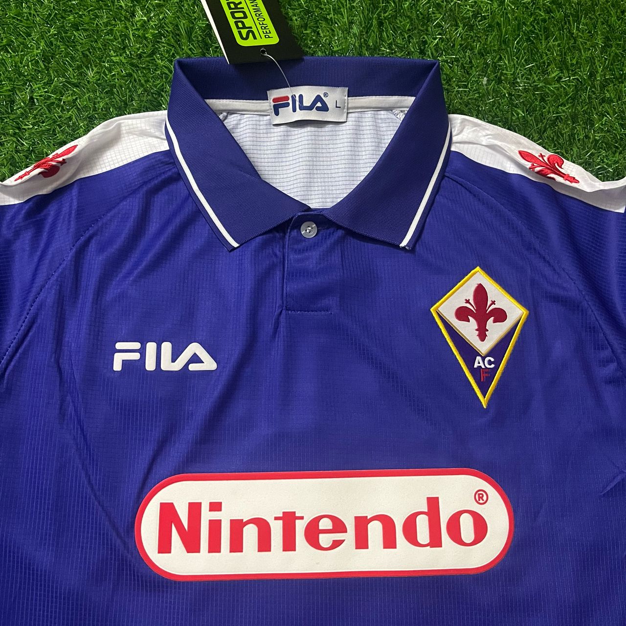 Luca Toni #30 Fiorentina Retro Purple Football Jersey Kit