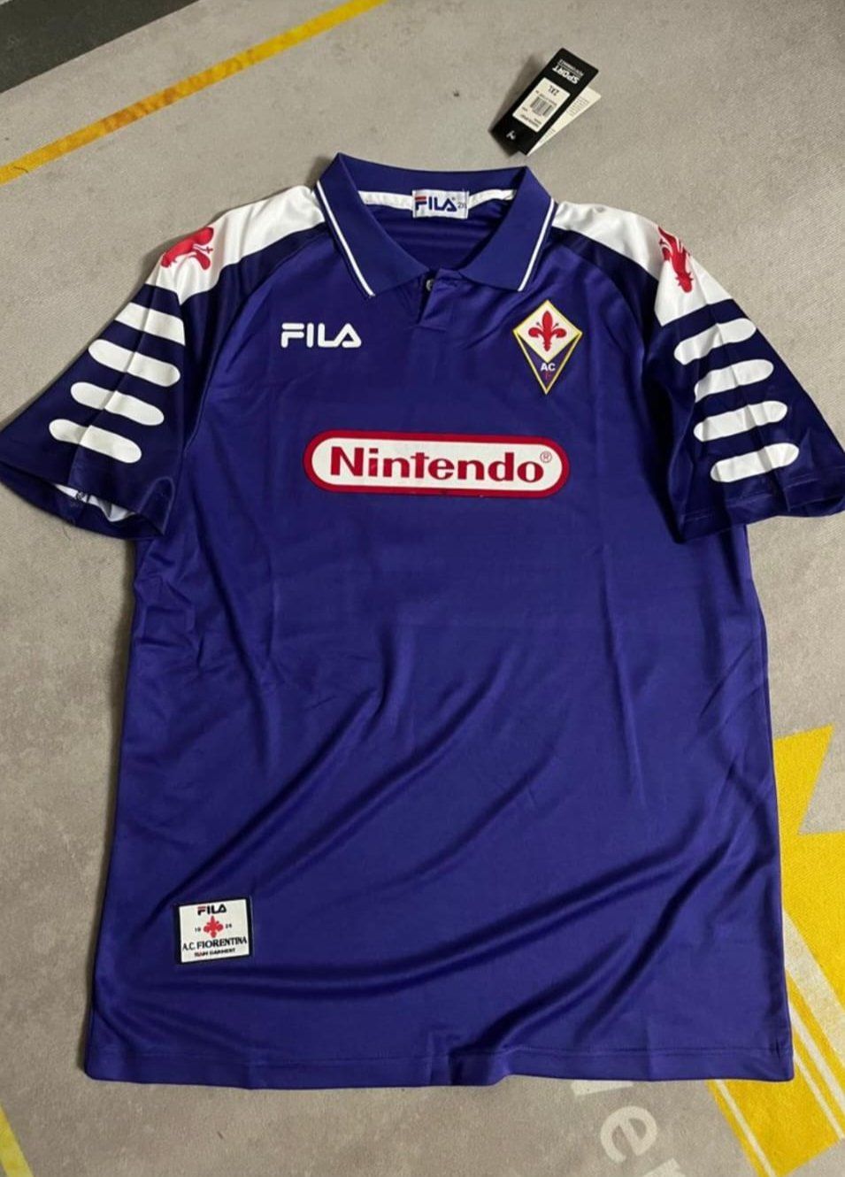 Luca Toni #30 Fiorentina Retro Purple Football Jersey Kit