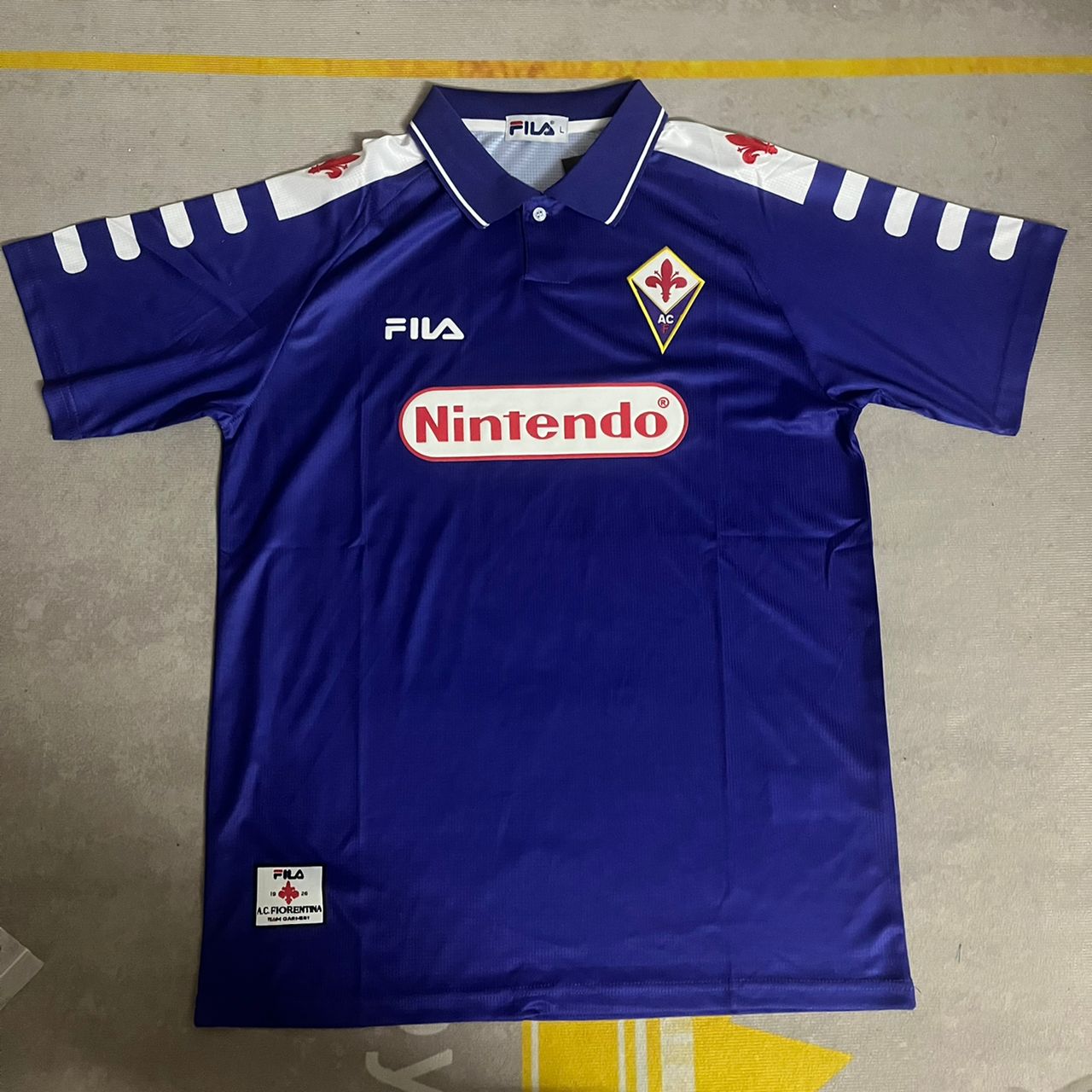 Luca Toni #30 Fiorentina Retro Purple Football Jersey Kit