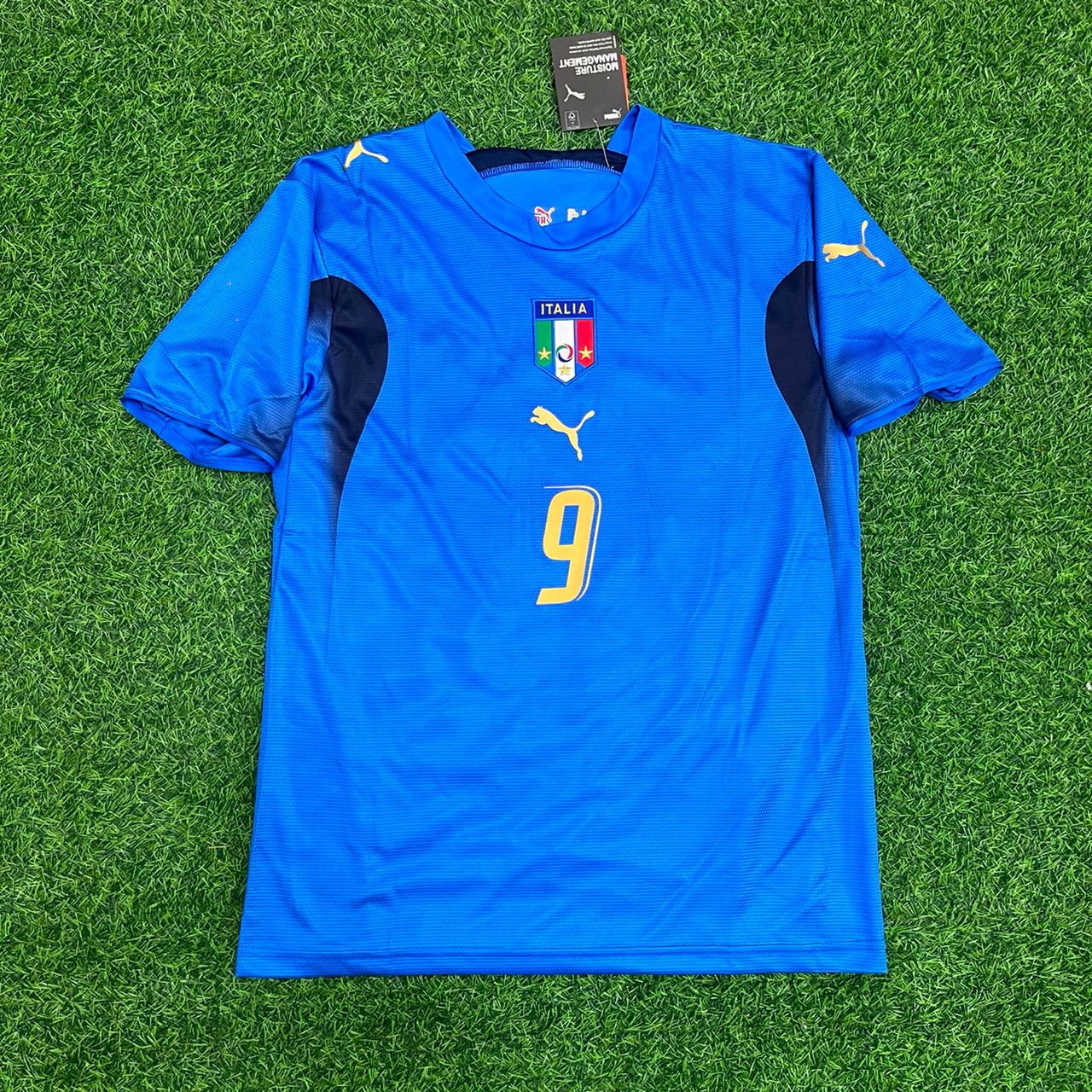 Luca Toni 9 - Italien WM Finale 2006 Retro Fußball Trikot Set