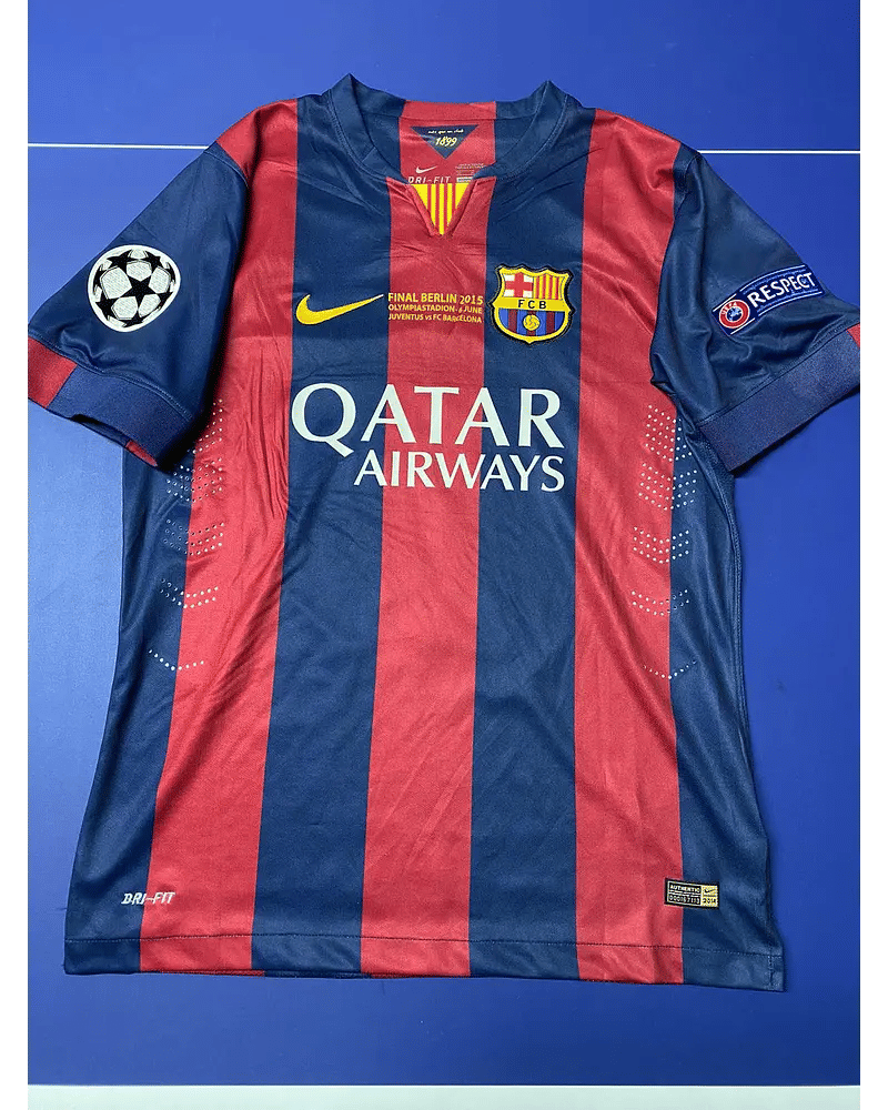 Luis Suarez Barcelona 2015 Final Berlin Champions League Football Jersey Kit