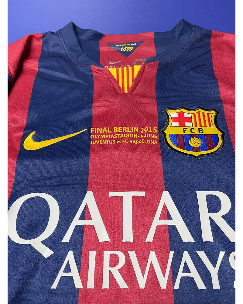 Luis Suarez Barcelona 2015 Final Berlin Champions League Football Jersey Kit