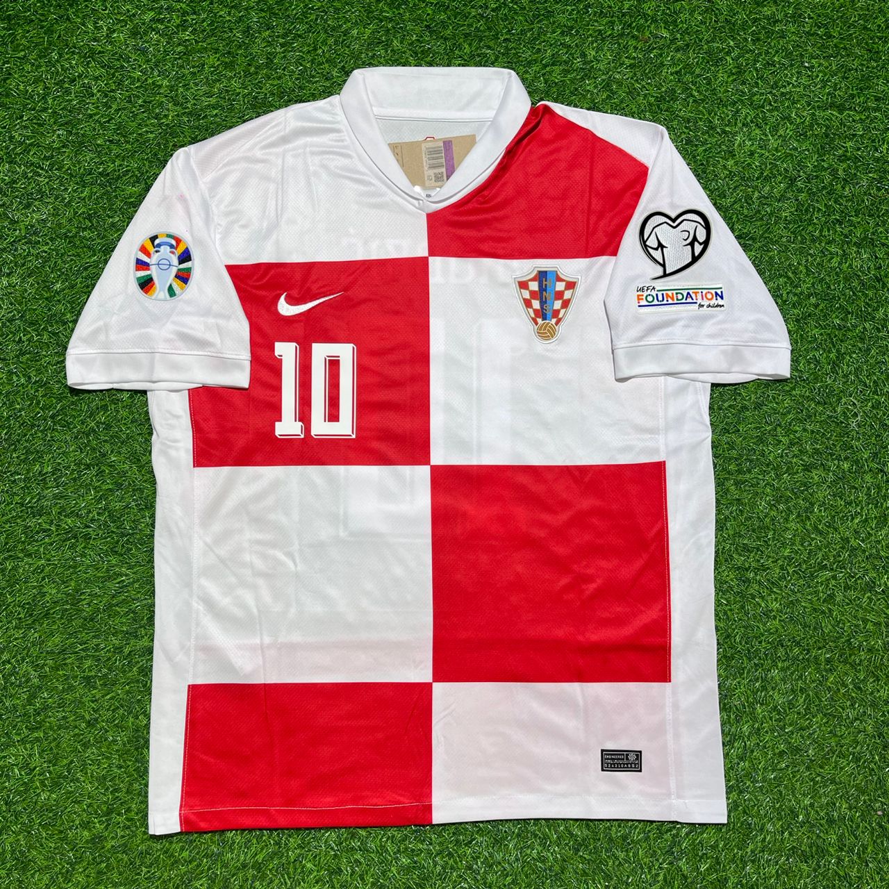 Croatia EURO 2024 Luka Modrić #10 Home Retro Football Jersey