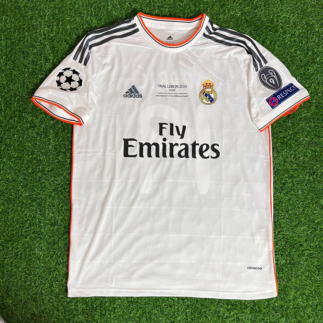 Luka Modric Real Madrid 2014 Champions League Final Lisbon Short Sleeve Football Jersey Kit