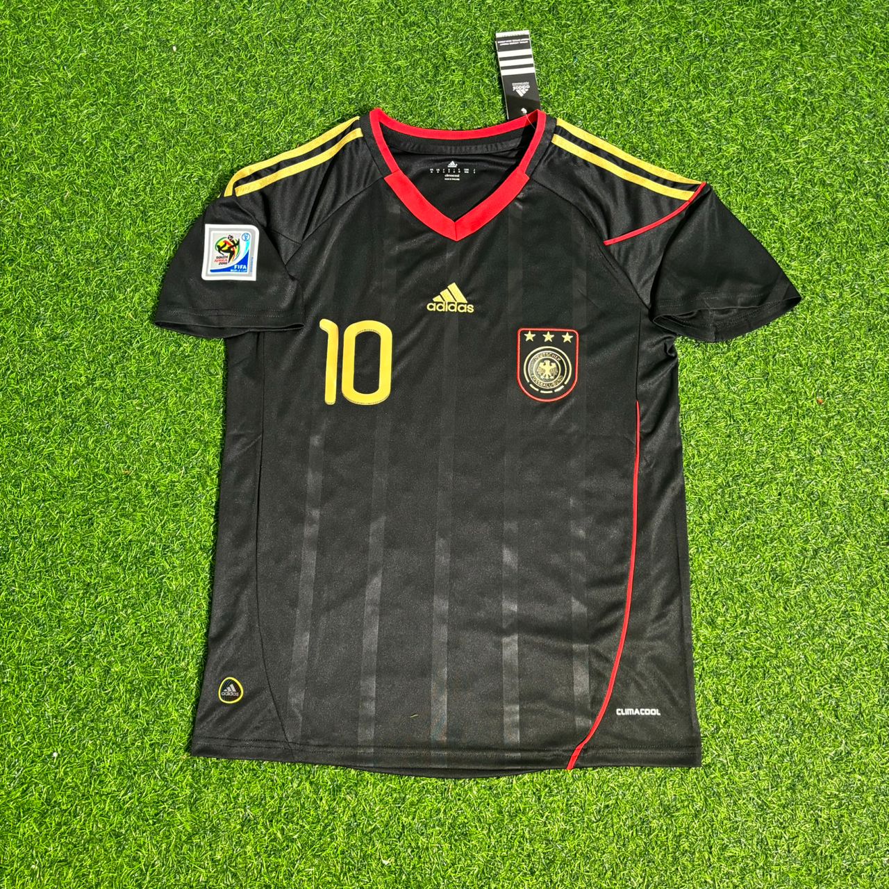 Germany World Cup 2010 Lukas Podolski - Deutschland Black Football Jersey