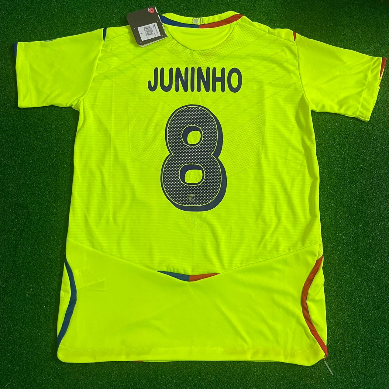 8 Juninho Pernambucano – Olympique Lyon 2008–2009 Third Kit Jersey – | Trikot | Maillot Soccer Kit