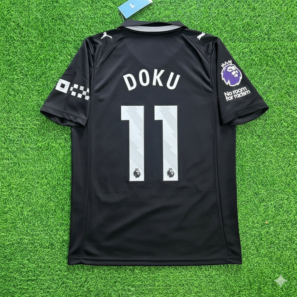Jérémy Doku Manchester City Black 2026 Football Jersey