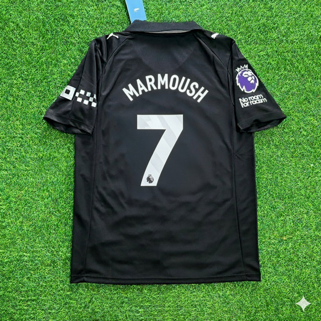 Omar Marmoush Manchester City Black 2026 Football Jersey