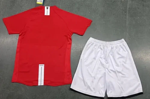 Manchester United 2009 Moscow Final Kids Football Jersey Kit