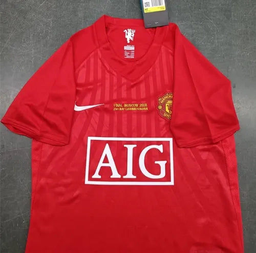 Manchester United 2009 Moscow Final Kids Football Jersey Kit