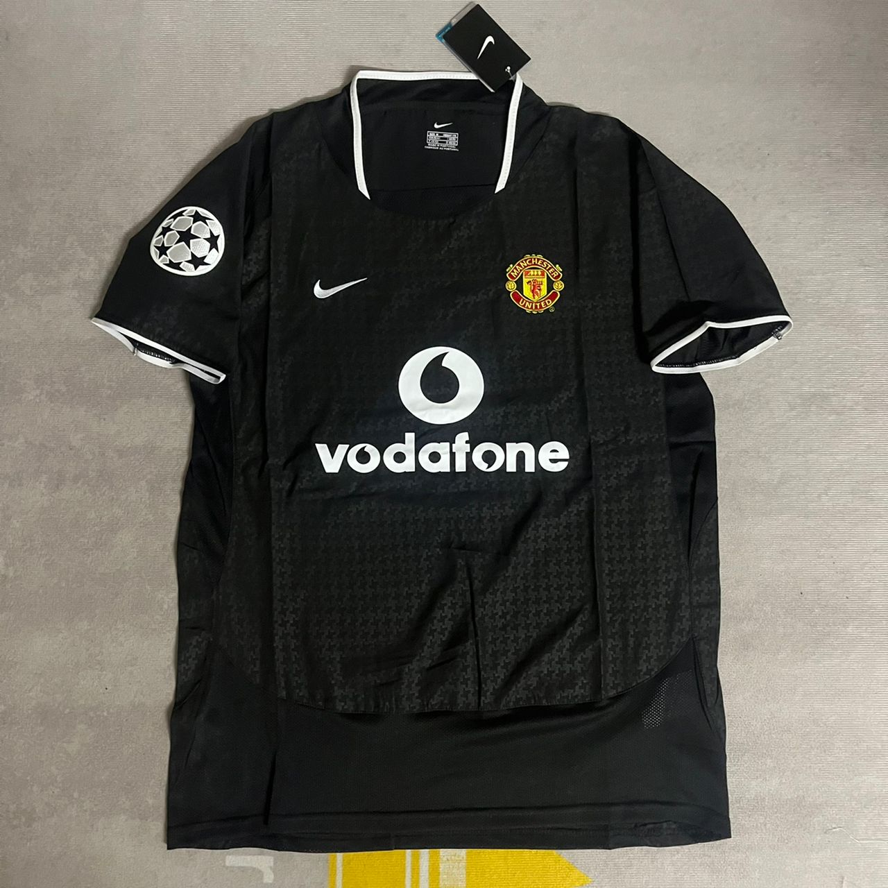 Cristiano Ronaldo Manchester United 2003 2004 Retro Black Football Jersey
