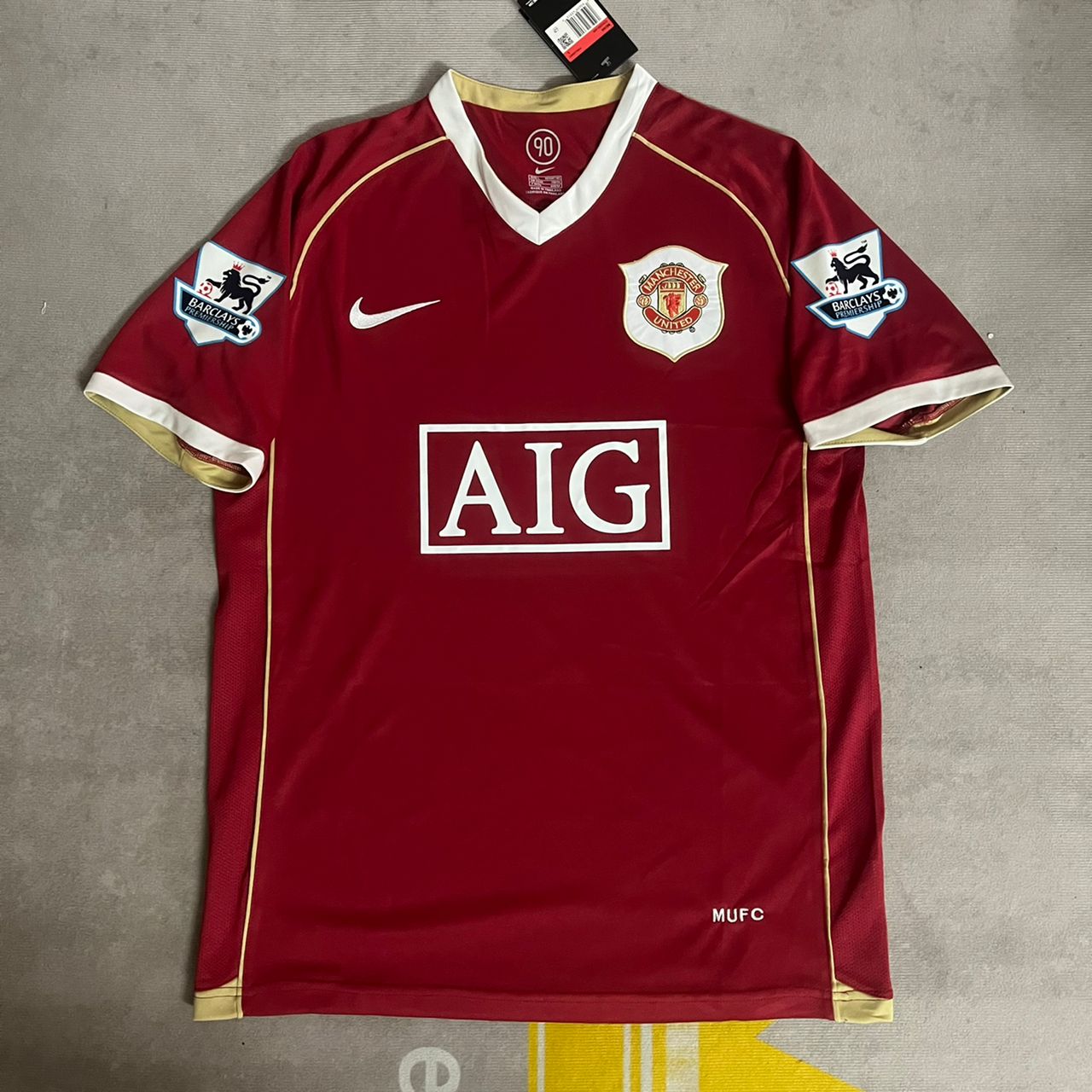 Nemanja Vidic Manchester United 2006/07 Red Kit Jersey Trikot Maglia
