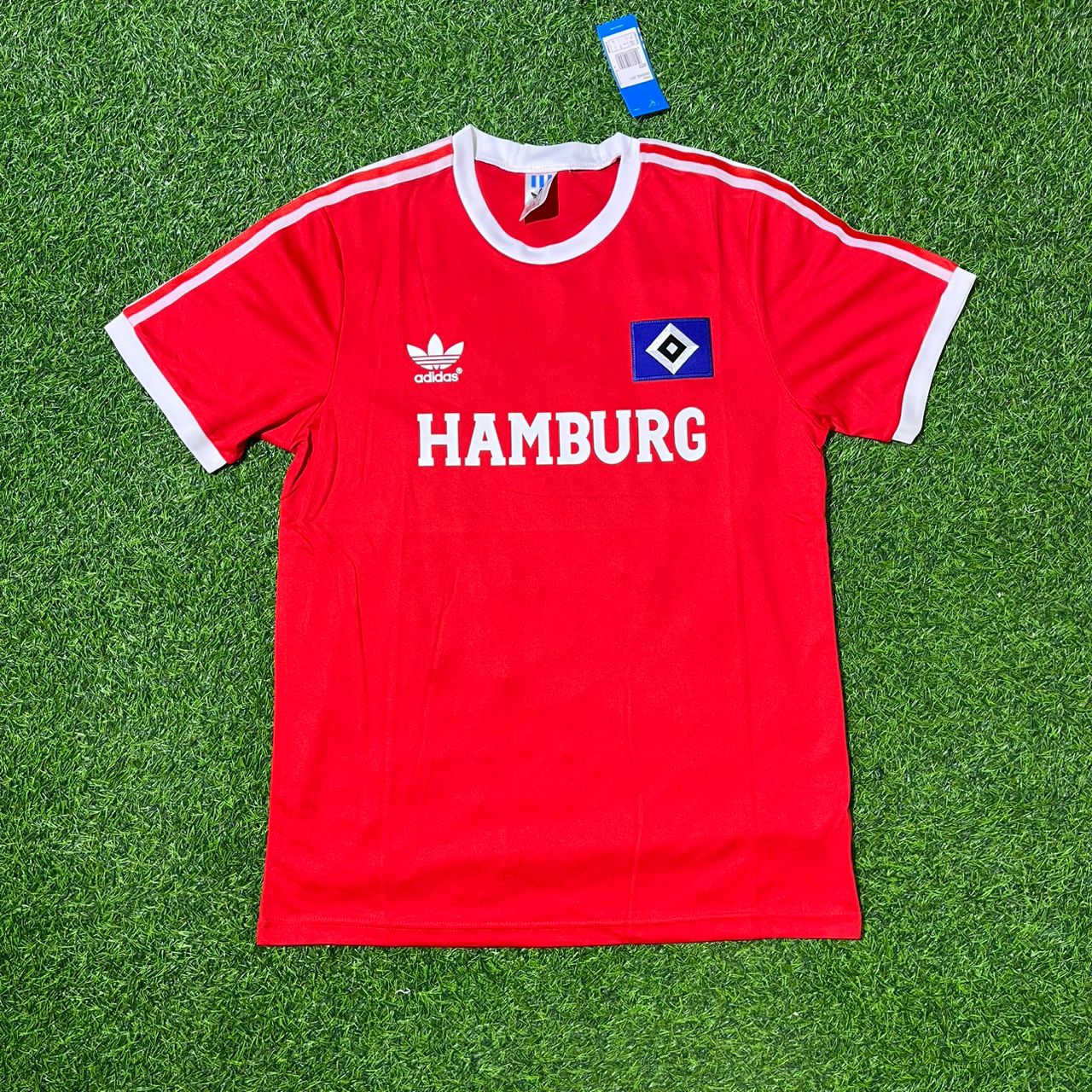Manfred Kaltz Hamburger SV Rotes Heimtrikot Retro Fußballtrikot