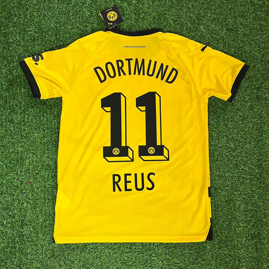 Marco Reus 11 - Dortmund 23/24 Bundesliga Retro Football Jersey Kit