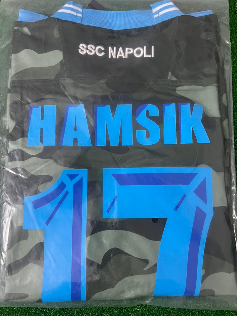 Marek Hamsik 17 - Napoli 2013 - 14 Retro Football Jersey Kit
