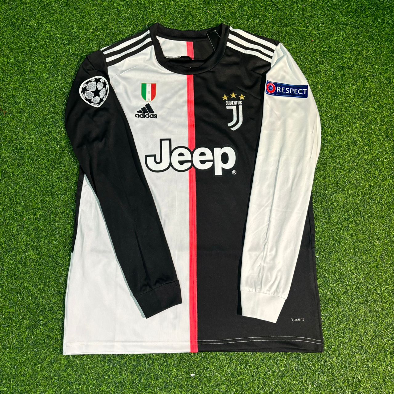 Matthijs de Ligt #4 Juventus 2019 2020 Home Long Sleeve Retro Football Jersey