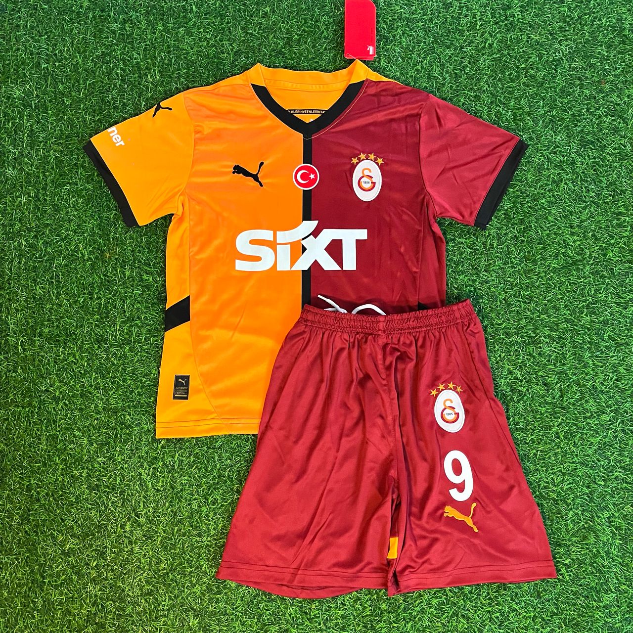 Mauro Icardi 9 Galatasaray Kirmizi Cocuk Formasi Kids Kit Set
