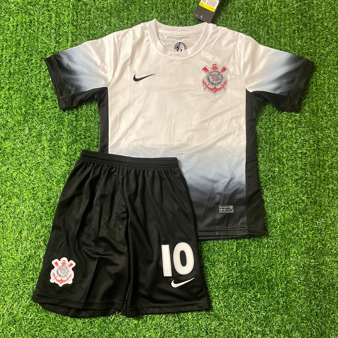 Memphis Depay Corinthians #10 Kids Kit Jersey KinderTrikot Maillot Maglia Camiseta