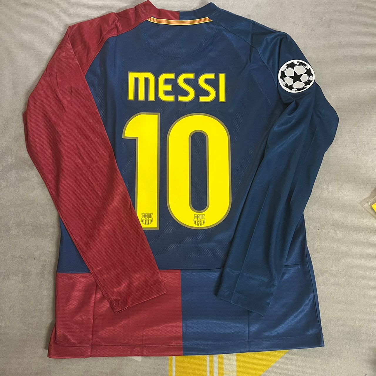 Lionel Messi Barcelona 2009 Roma Final Retro Jersey Trikot Maillot