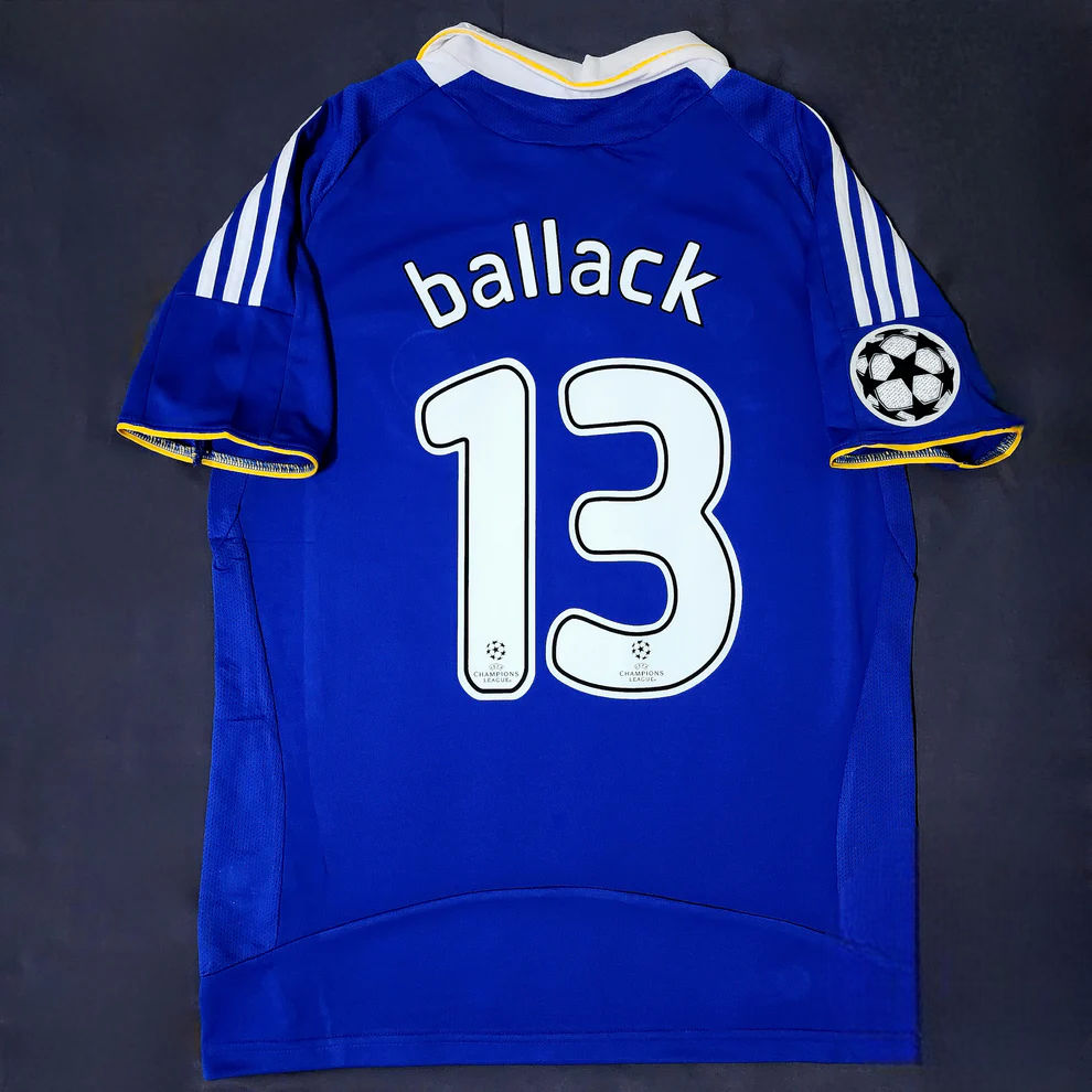 Michael Ballack Chelsea 2008 Champhions League Final Football Jersey Kit