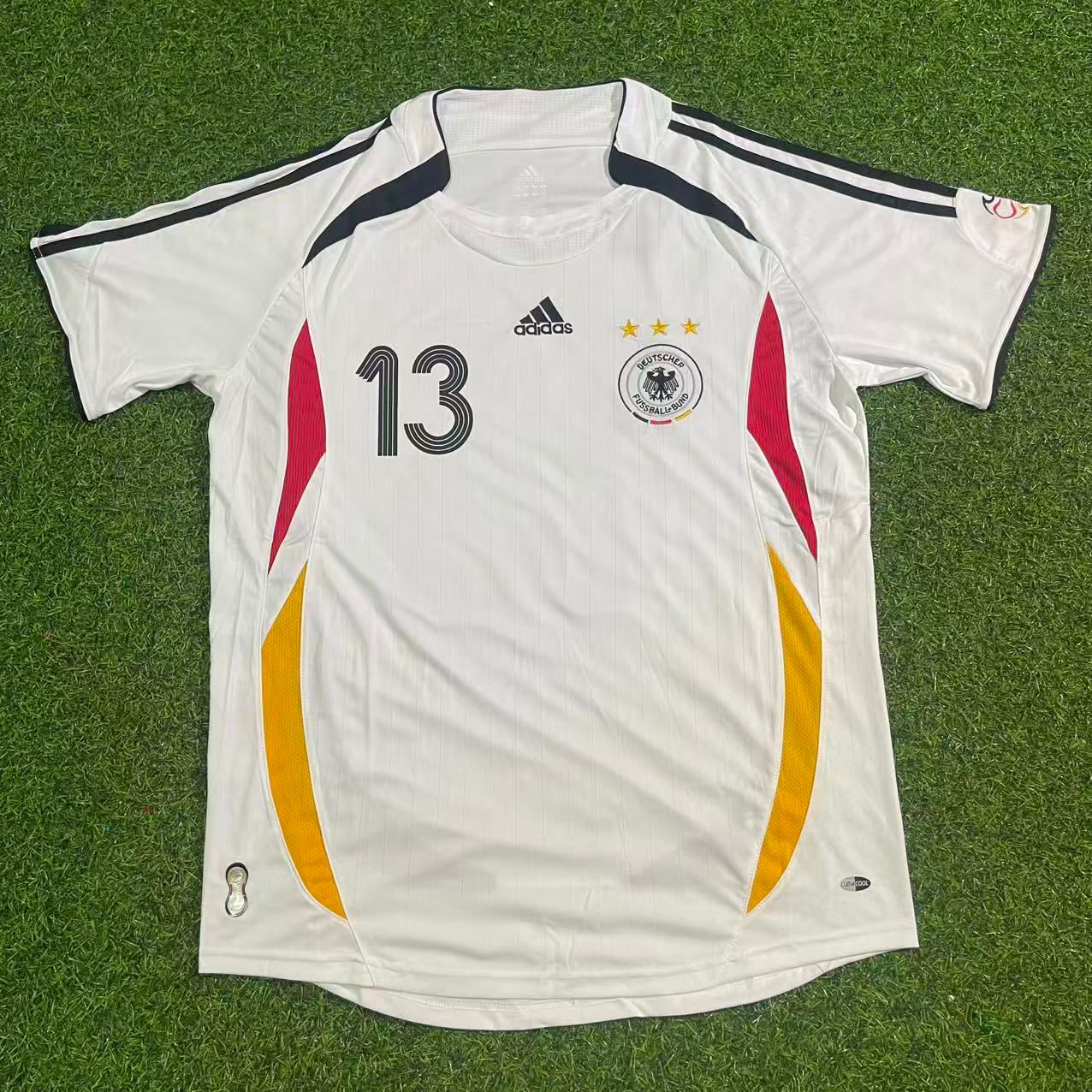 Germany World Cup 2006 Michael Ballack Deutschland White Retro Football Jersey