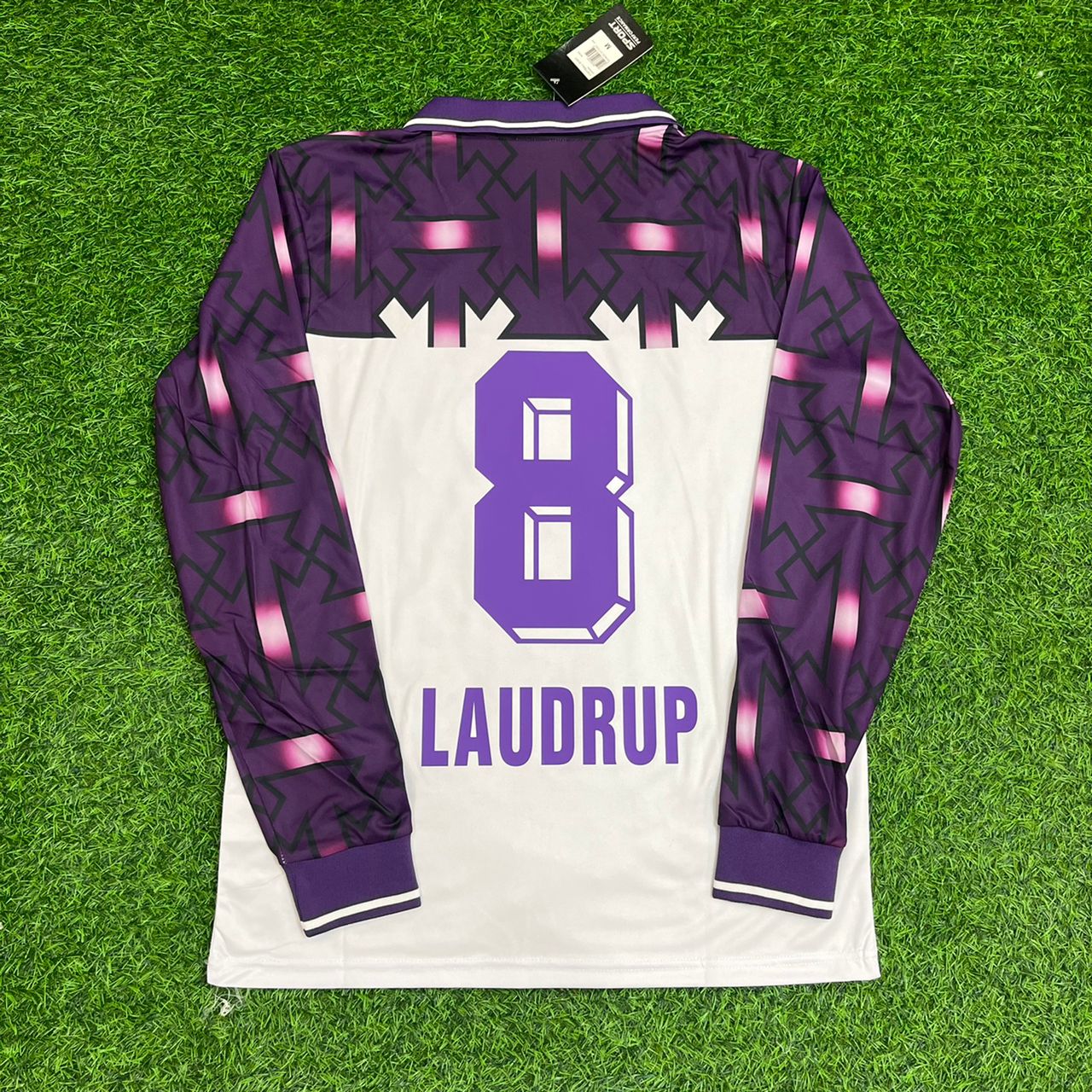 Michael Laudrup Fiorentina 92/93 Season Purple Retro Football Jersey Kit