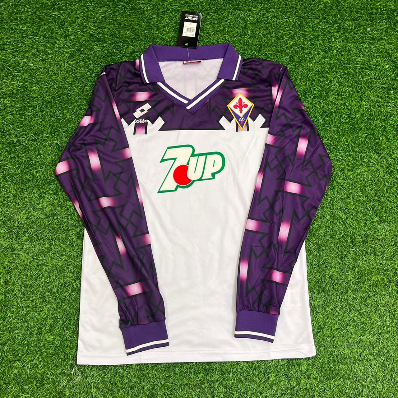 Michael Laudrup Fiorentina 92/93 Season Purple Retro Football Jersey Kit