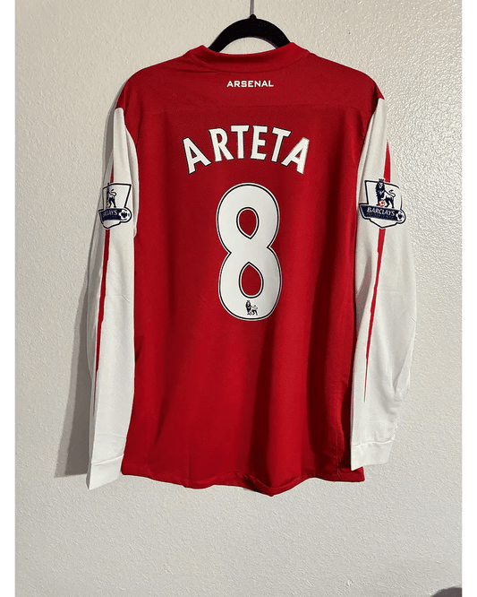 Mikel Arteta Arsenal 2010 - 2011 Retro Football Jersey Kit