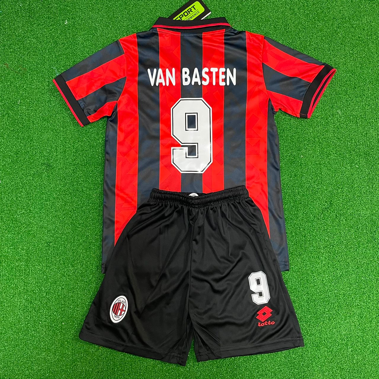 Basten Marco van Milan Retro Kids Kit – | KinderTrikot | Maillot Enfant Soccer Kit