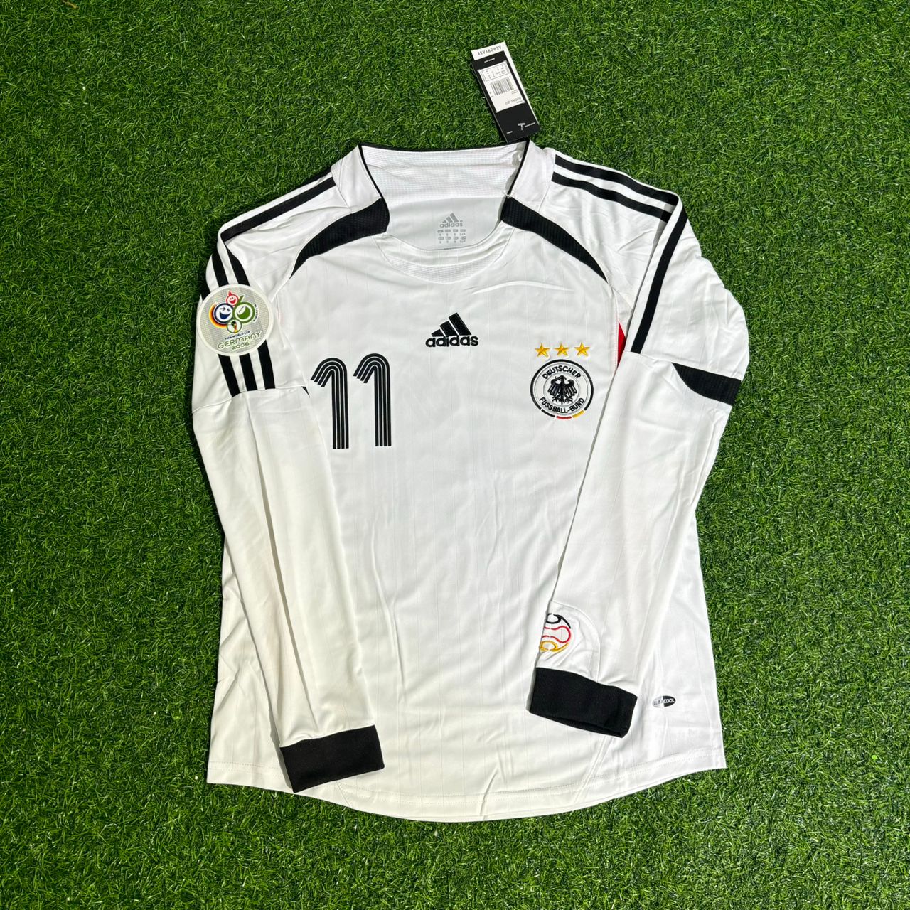 Germany World Cup 2006 Miroslav Klose Long Sleeve White Football Jersey